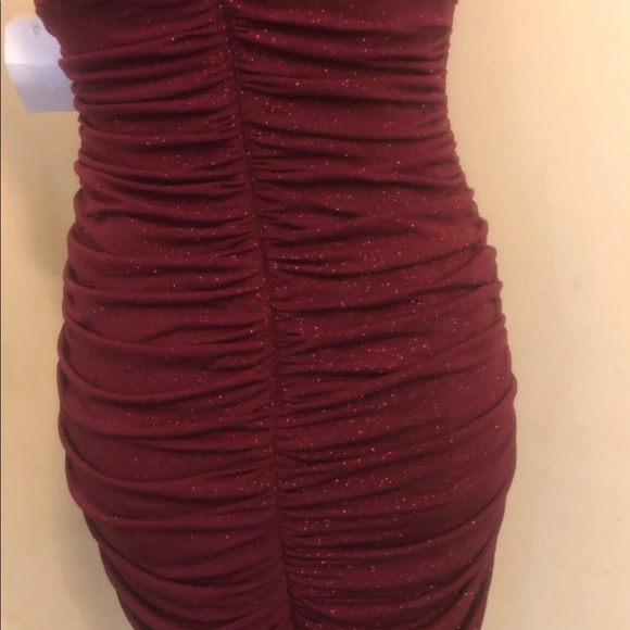 Maroon glittery dress Medium - Picture 5 of 8